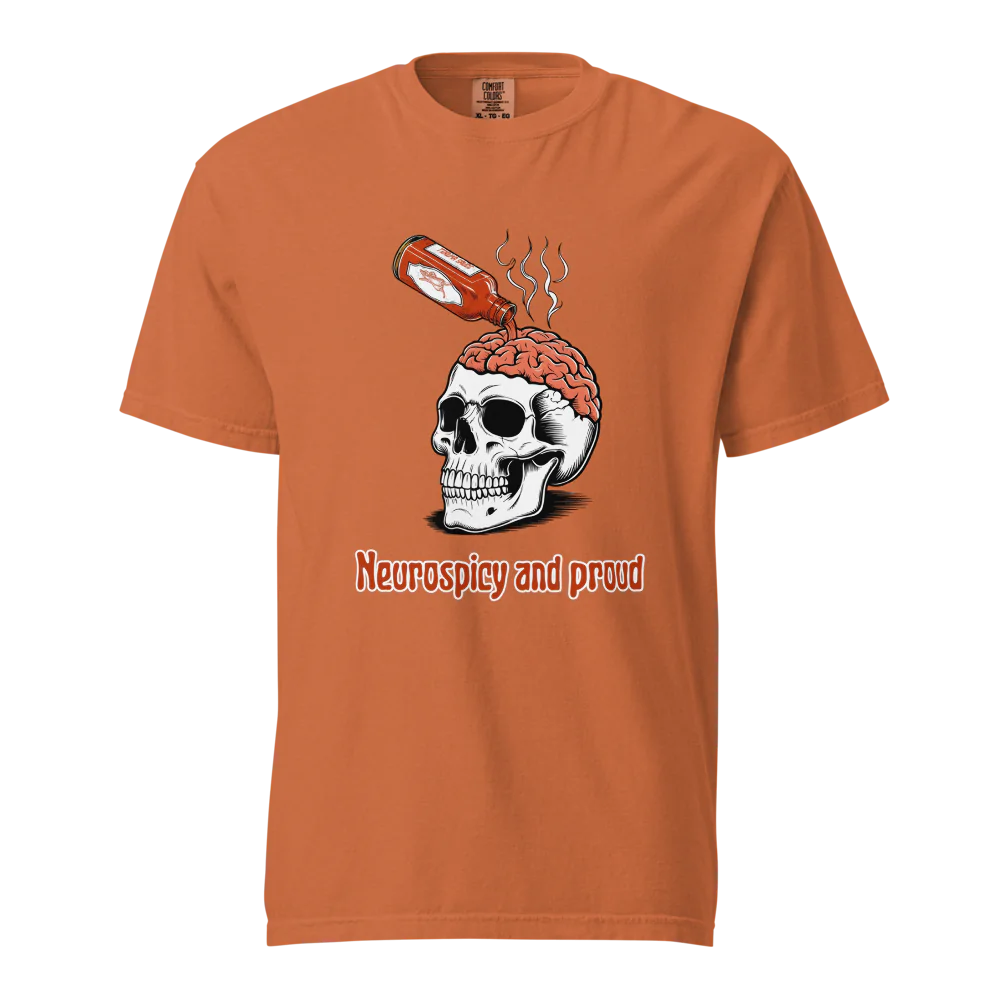 Neurospicy & Proud | Camiseta unisex de tejido grueso | 100 % algodón