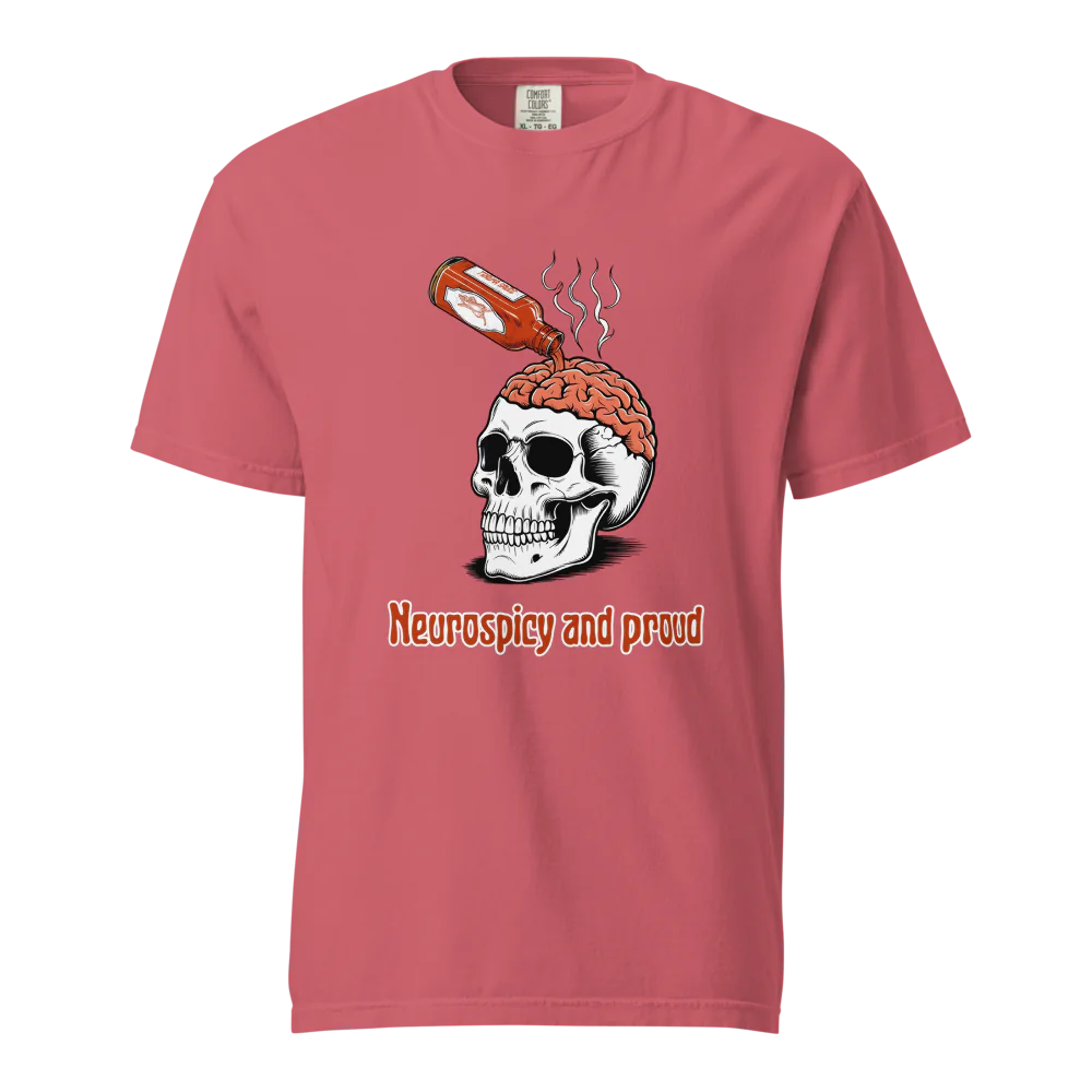 Neurospicy & Proud | Camiseta unisex de tejido grueso | 100 % algodón
