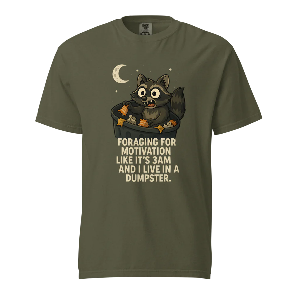 Motivación en busca de alimento | Camiseta unisex de tejido grueso | 100 % algodón