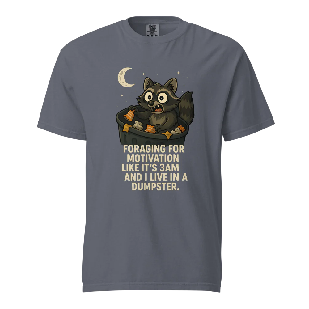 Motivación en busca de alimento | Camiseta unisex de tejido grueso | 100 % algodón