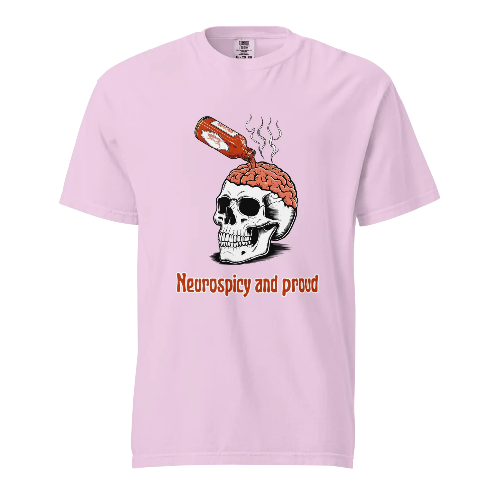 Neurospicy & Proud | Camiseta unisex de tejido grueso | 100 % algodón