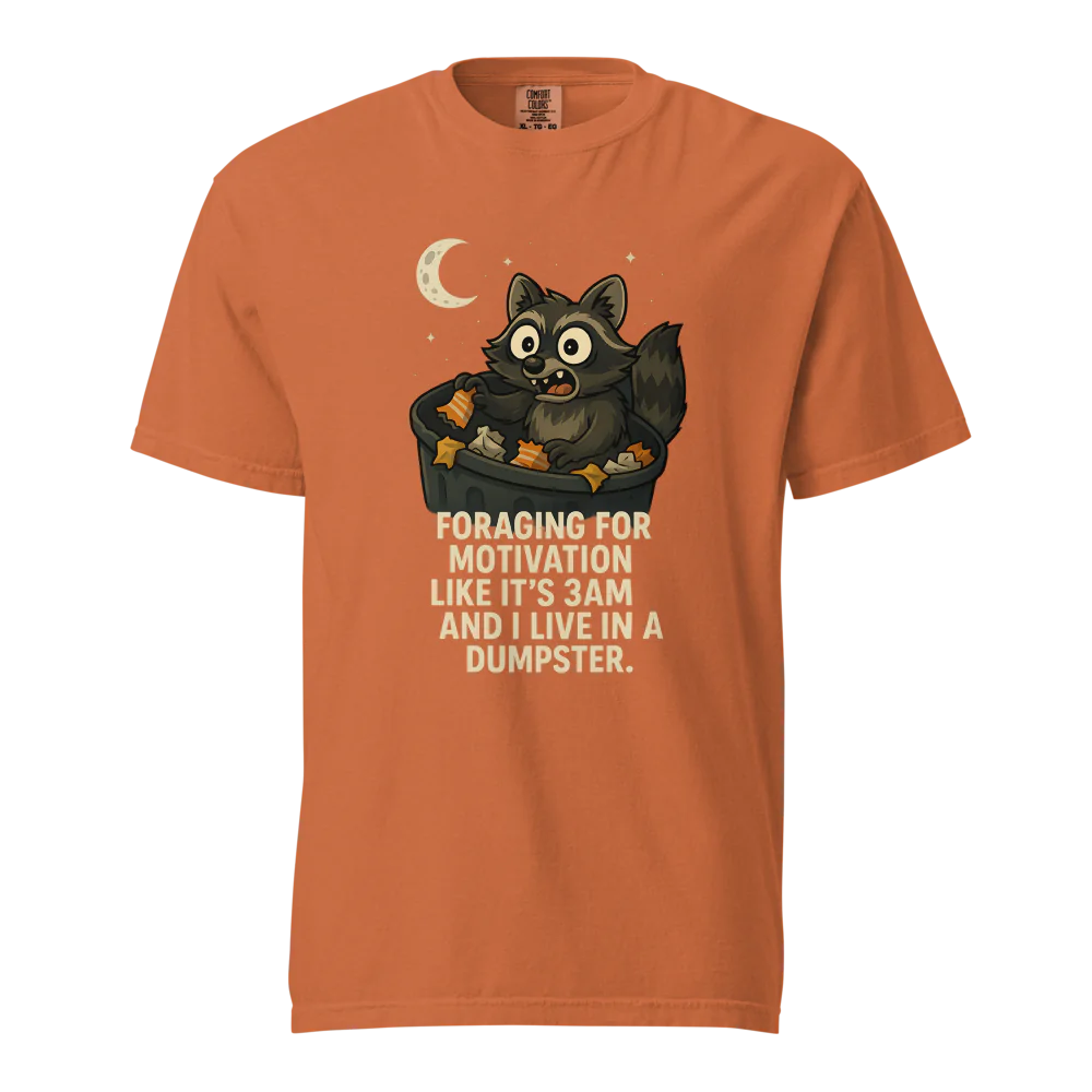 Motivación en busca de alimento | Camiseta unisex de tejido grueso | 100 % algodón