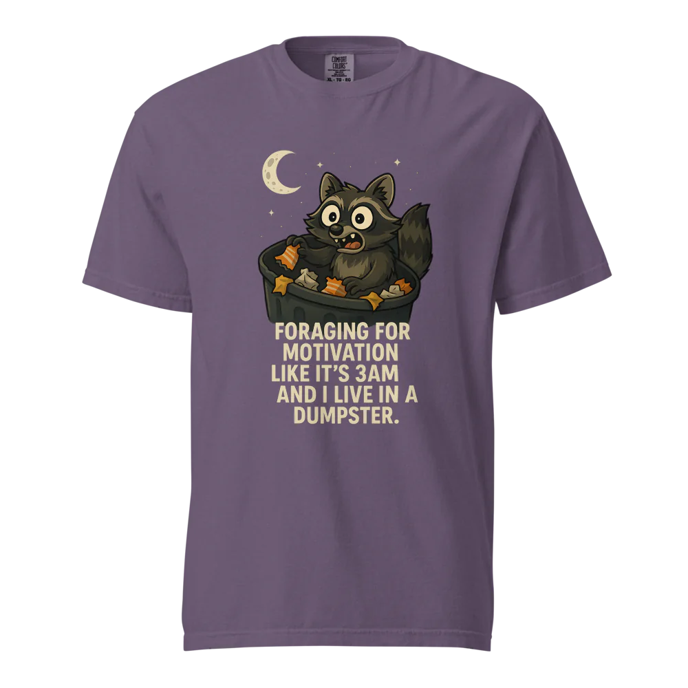 Motivación en busca de alimento | Camiseta unisex de tejido grueso | 100 % algodón