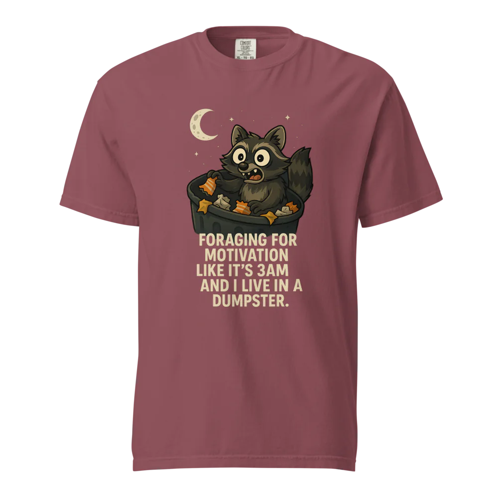 Motivación en busca de alimento | Camiseta unisex de tejido grueso | 100 % algodón