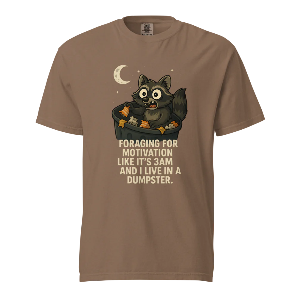 Motivación en busca de alimento | Camiseta unisex de tejido grueso | 100 % algodón