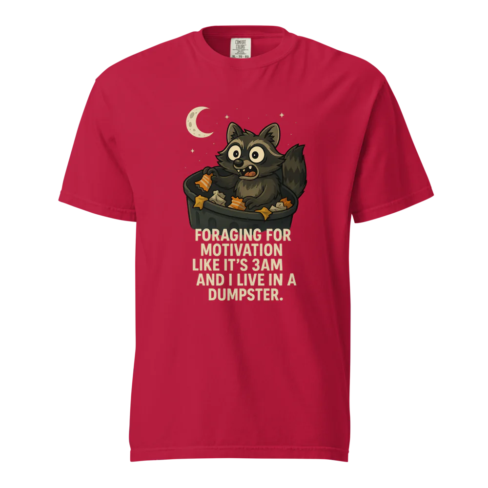 Motivación en busca de alimento | Camiseta unisex de tejido grueso | 100 % algodón