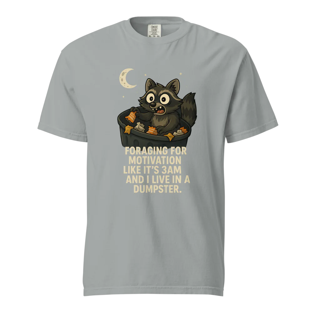 Motivación en busca de alimento | Camiseta unisex de tejido grueso | 100 % algodón
