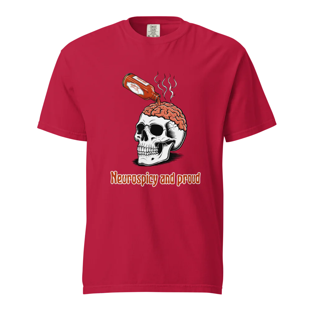 Neurospicy & Proud | Camiseta unisex de tejido grueso | 100 % algodón