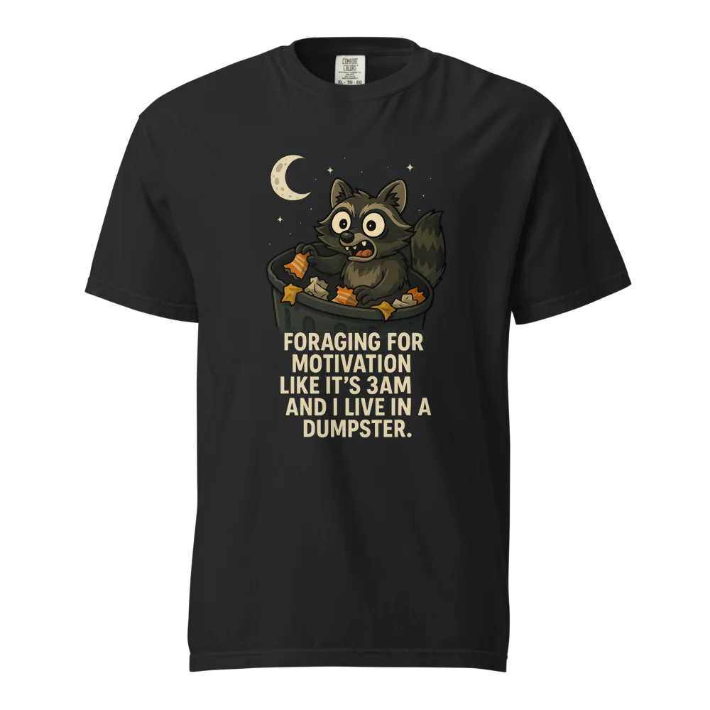 Motivación en busca de alimento | Camiseta unisex de tejido grueso | 100 % algodón