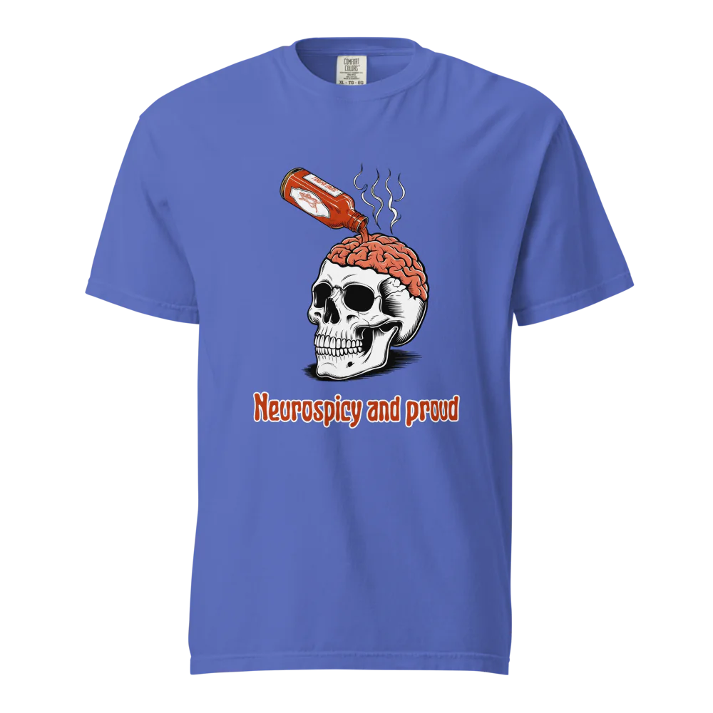 Neurospicy & Proud | Camiseta unisex de tejido grueso | 100 % algodón