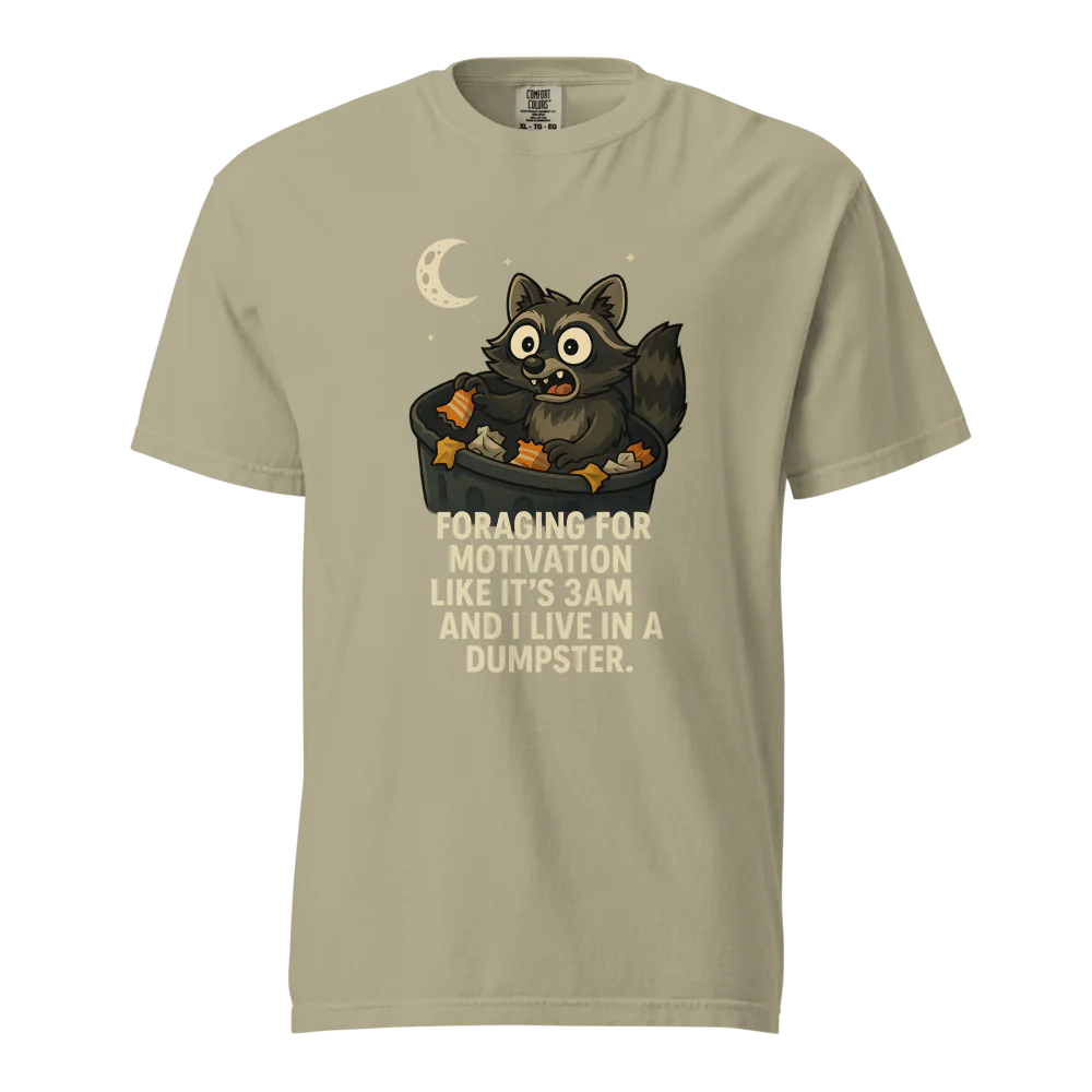 Motivación en busca de alimento | Camiseta unisex de tejido grueso | 100 % algodón