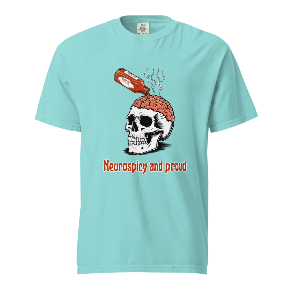 Neurospicy & Proud | Camiseta unisex de tejido grueso | 100 % algodón