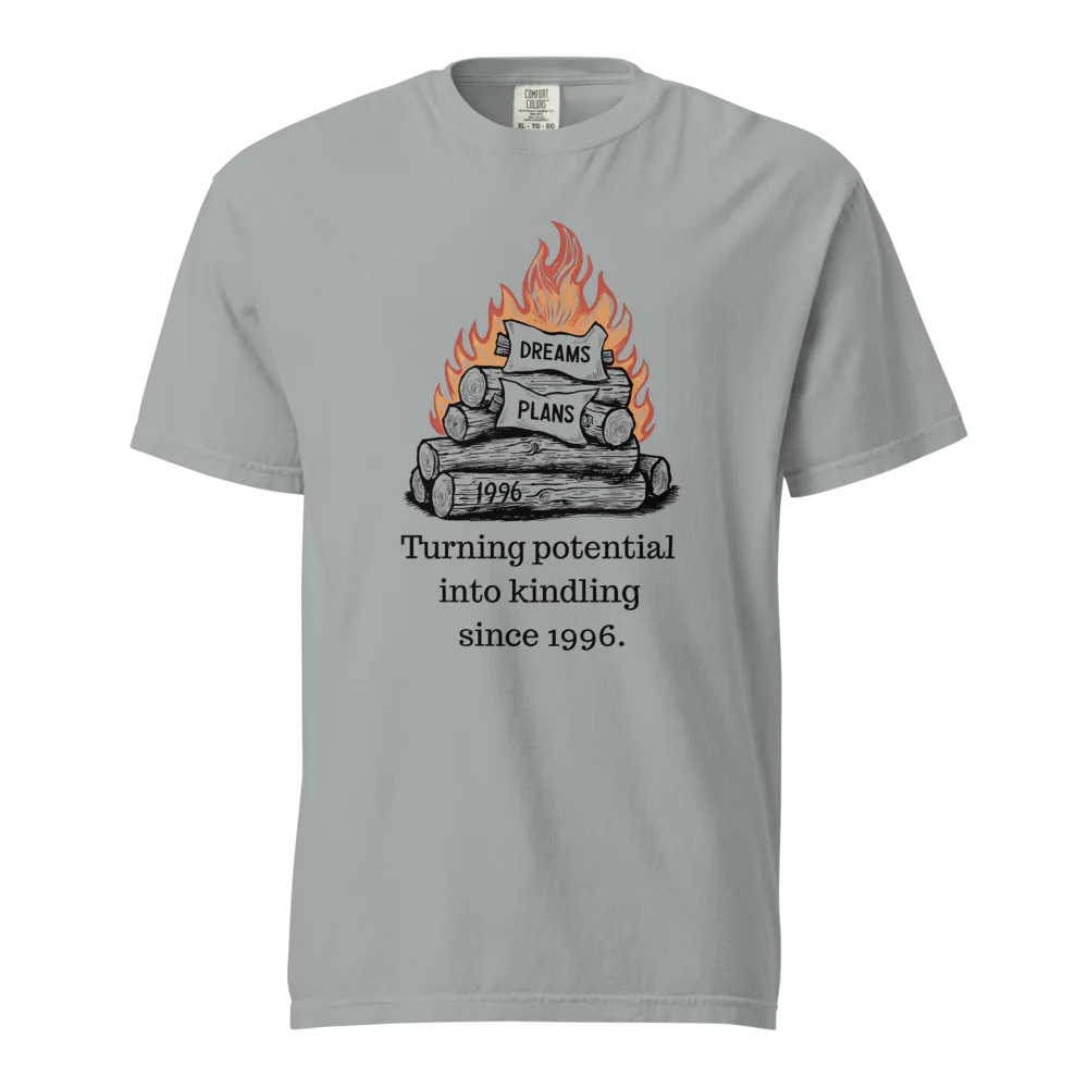 Transformando el potencial en leña | Camiseta unisex de tejido grueso | 100 % algodón