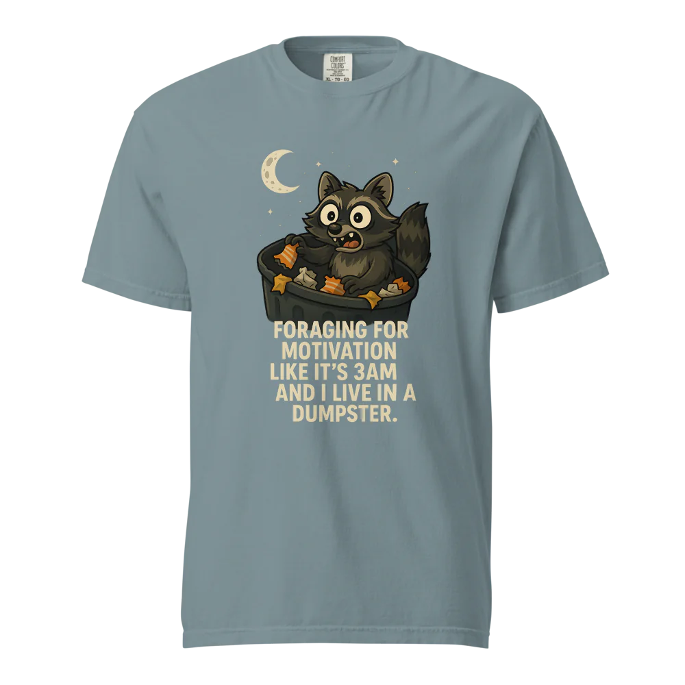 Motivación en busca de alimento | Camiseta unisex de tejido grueso | 100 % algodón