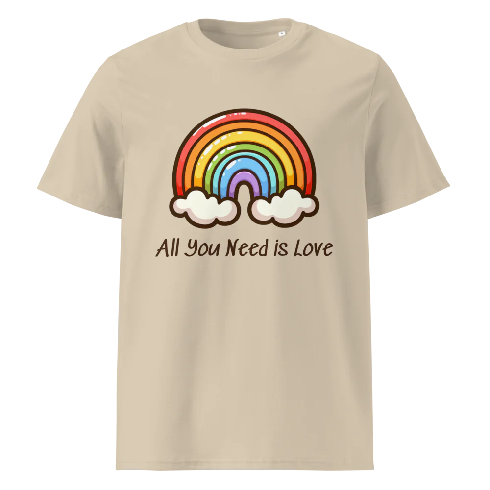 Camiseta unisex de algodón orgánico All You Need Is Love V2