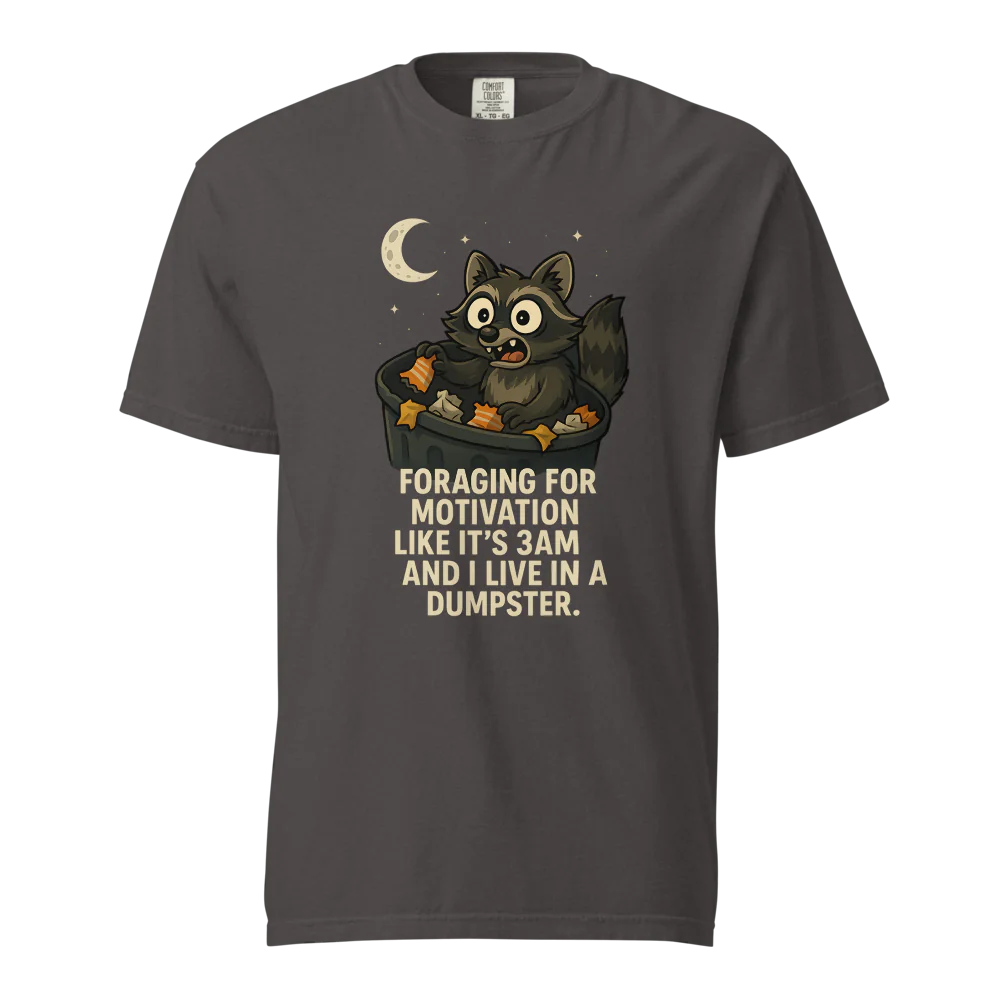 Motivación en busca de alimento | Camiseta unisex de tejido grueso | 100 % algodón