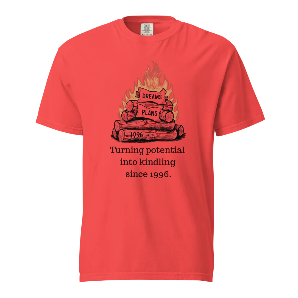 Transformando el potencial en leña | Camiseta unisex de tejido grueso | 100 % algodón