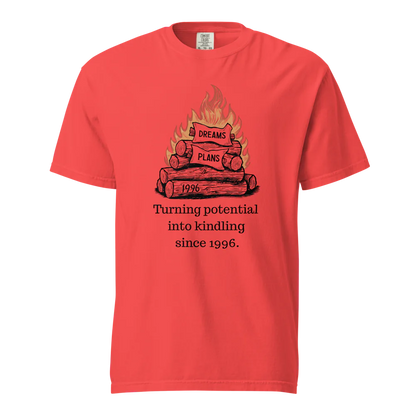 Transformando el potencial en leña | Camiseta unisex de tejido grueso | 100 % algodón