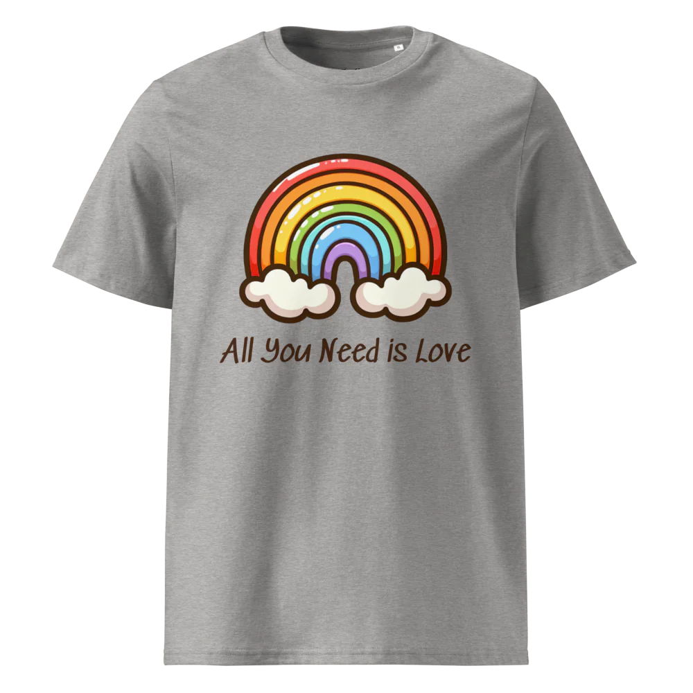 Camiseta unisex de algodón orgánico All You Need Is Love V2