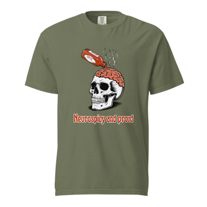 Neurospicy &amp; Proud | Camiseta unisex de tejido grueso | 100 % algodón
