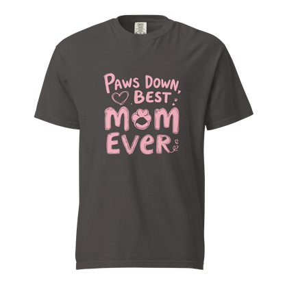 Paws Down, la mejor mamá del mundo | Camiseta unisex de tejido grueso | 100 % algodón