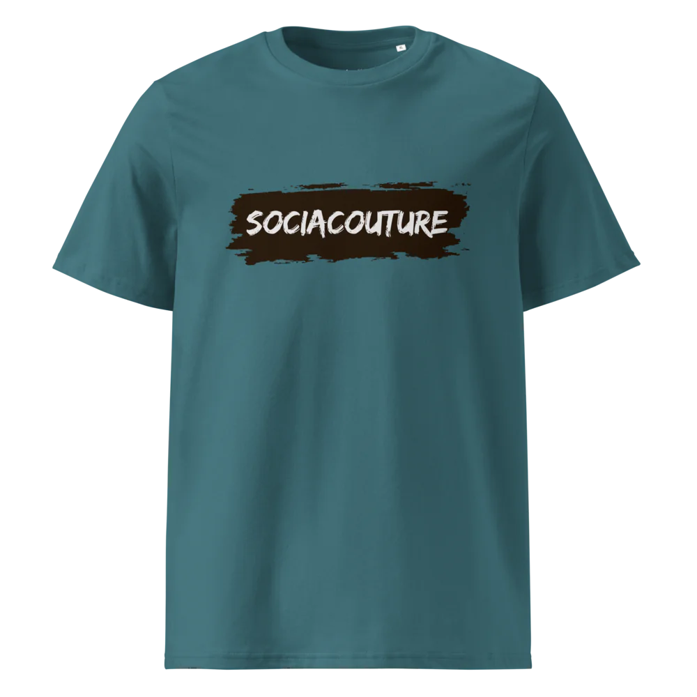 SociaCouture Brand Logo Dark | Unisex Organic Cotton T-Shirt