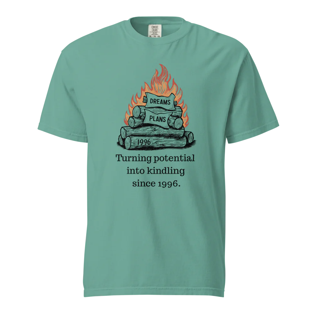 Transformando el potencial en leña | Camiseta unisex de tejido grueso | 100 % algodón