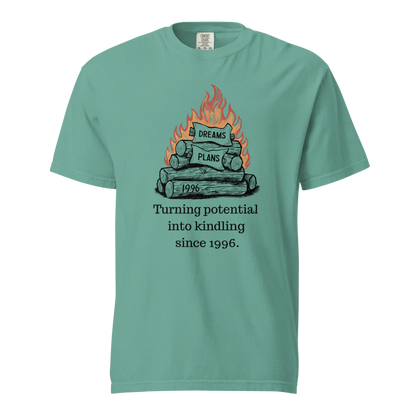 Transformando el potencial en leña | Camiseta unisex de tejido grueso | 100 % algodón