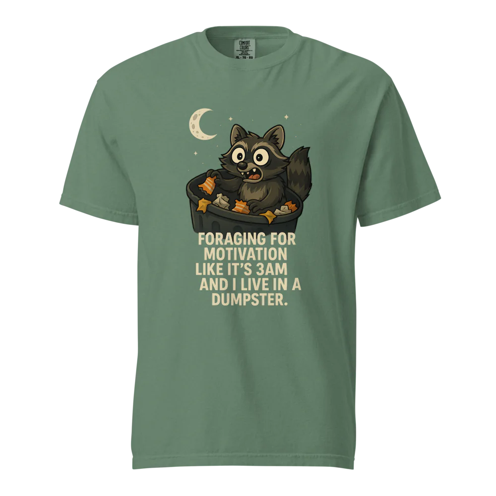 Motivación en busca de alimento | Camiseta unisex de tejido grueso | 100 % algodón