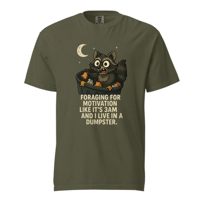 Motivación en busca de alimento | Camiseta unisex de tejido grueso | 100 % algodón