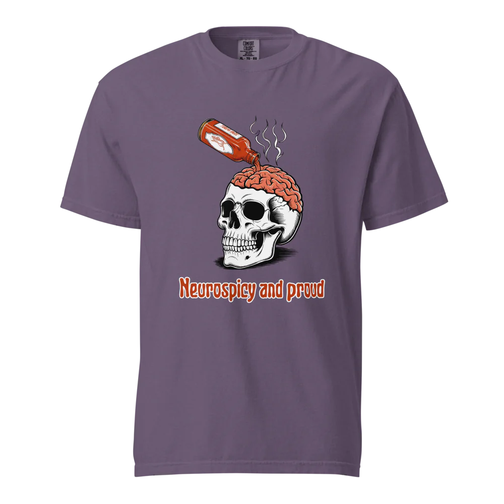 Neurospicy &amp; Proud | Camiseta unisex de tejido grueso | 100 % algodón