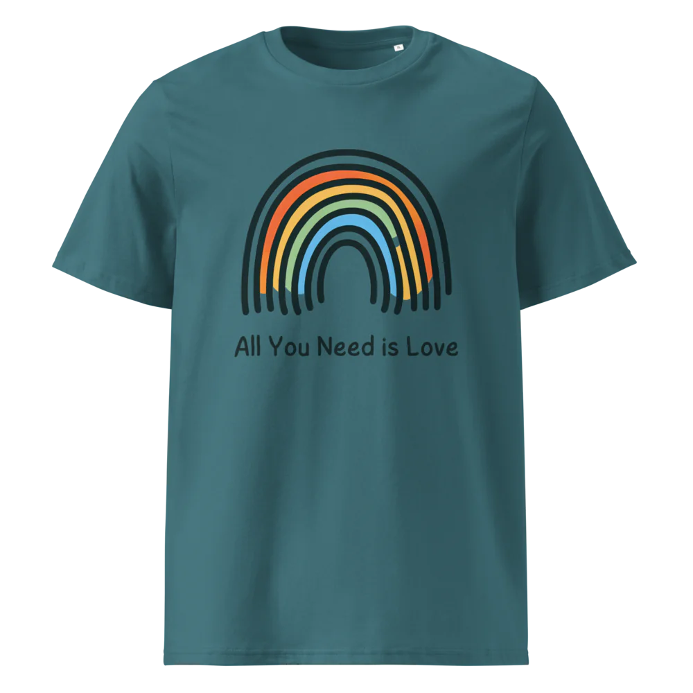 Todo lo que necesitas es amor | Camiseta unisex de algodón orgánico