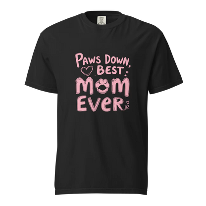 Paws Down, la mejor mamá del mundo | Camiseta unisex de tejido grueso | 100 % algodón