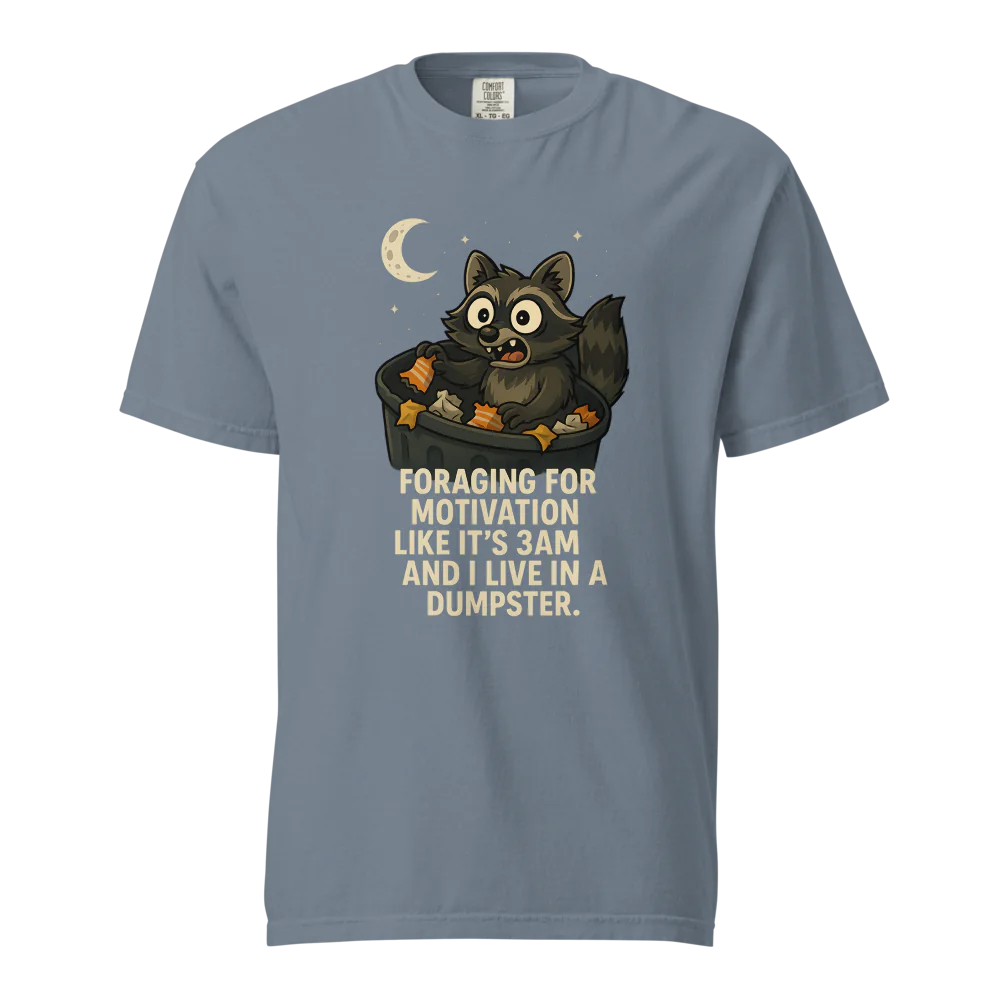 Motivación en busca de alimento | Camiseta unisex de tejido grueso | 100 % algodón