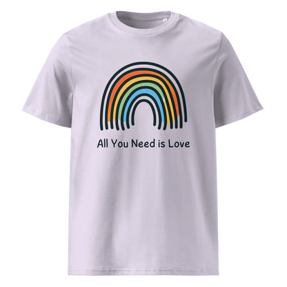 Todo lo que necesitas es amor | Camiseta unisex de algodón orgánico