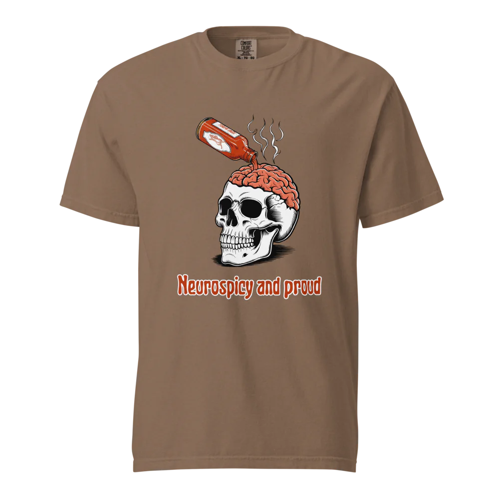 Neurospicy &amp; Proud | Camiseta unisex de tejido grueso | 100 % algodón