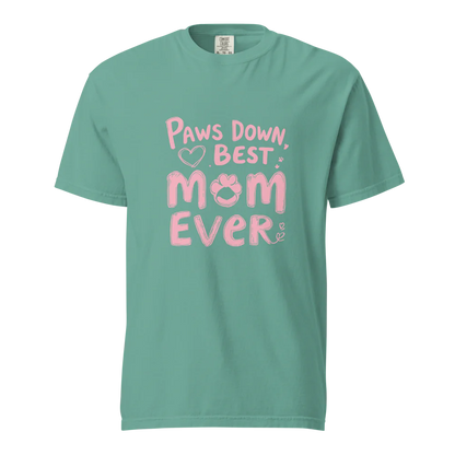 Paws Down, la mejor mamá del mundo | Camiseta unisex de tejido grueso | 100 % algodón