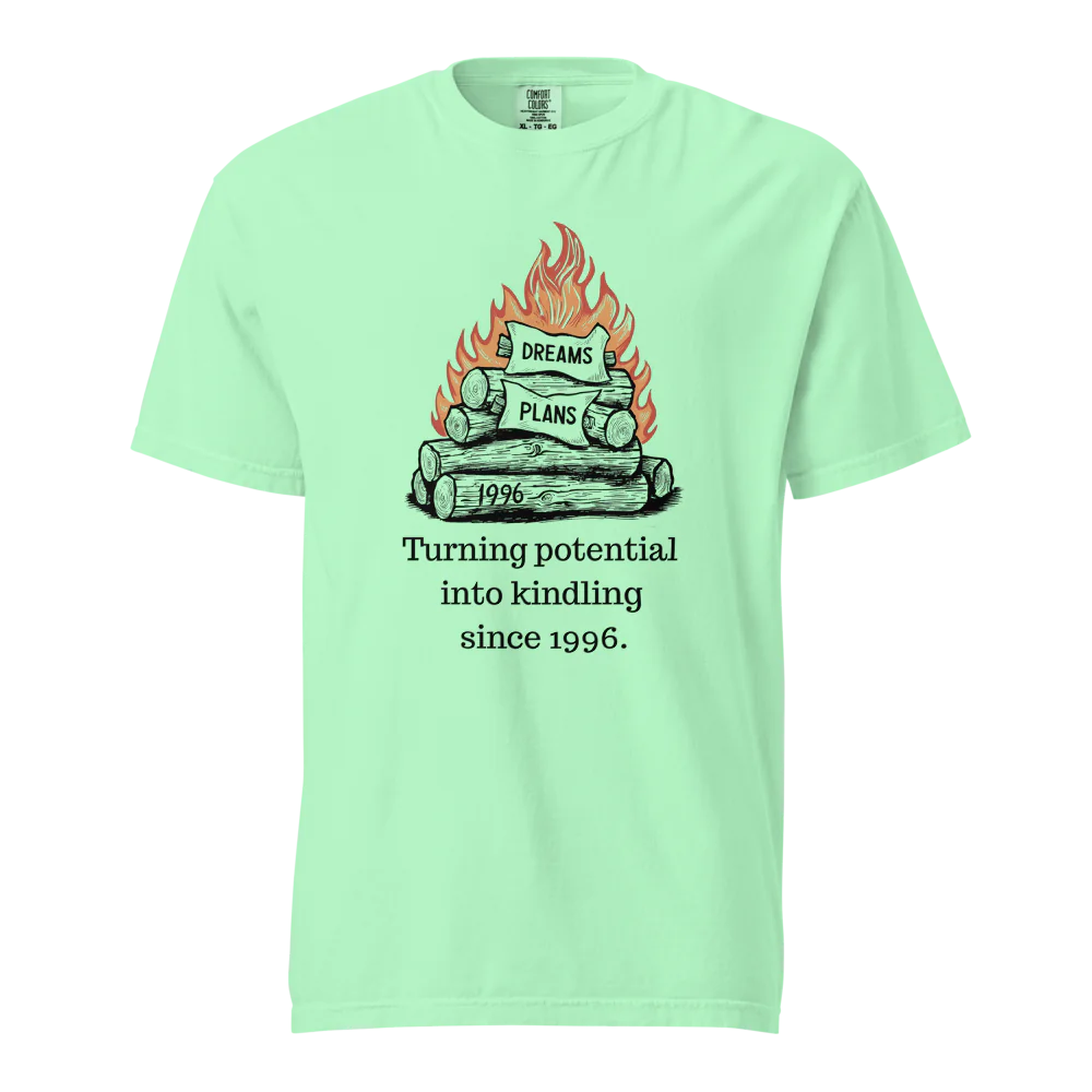 Transformando el potencial en leña | Camiseta unisex de tejido grueso | 100 % algodón