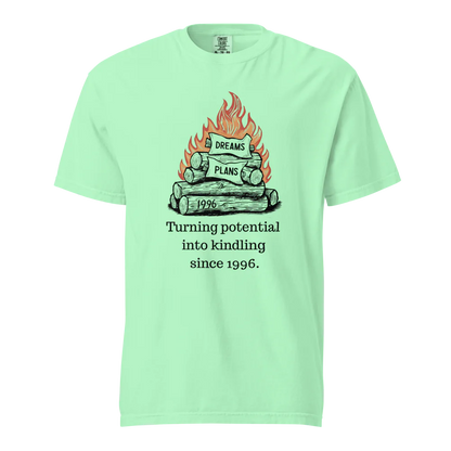 Transformando el potencial en leña | Camiseta unisex de tejido grueso | 100 % algodón