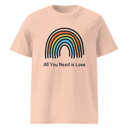 Todo lo que necesitas es amor | Camiseta unisex de algodón orgánico