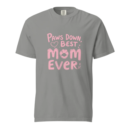 Paws Down, la mejor mamá del mundo | Camiseta unisex de tejido grueso | 100 % algodón