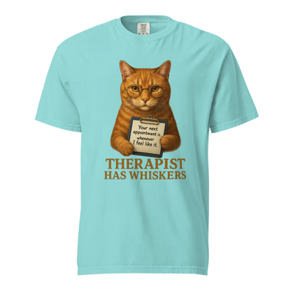 Therapist has Whiskers | Unisex Heavyweight T-Shirt | 100% Cotton