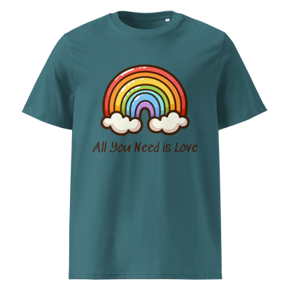 Camiseta unisex de algodón orgánico All You Need Is Love V2