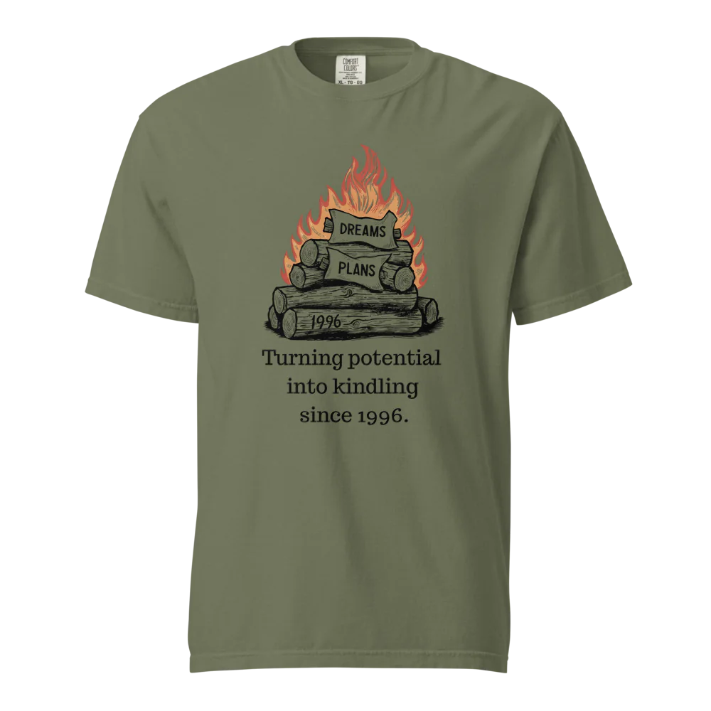 Transformando el potencial en leña | Camiseta unisex de tejido grueso | 100 % algodón