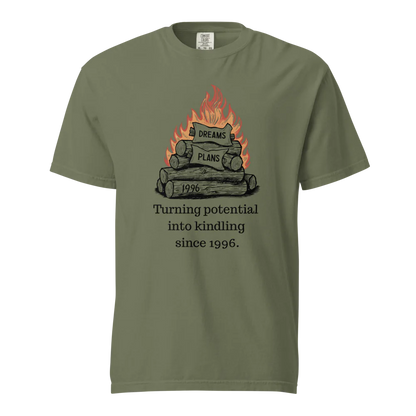 Transformando el potencial en leña | Camiseta unisex de tejido grueso | 100 % algodón