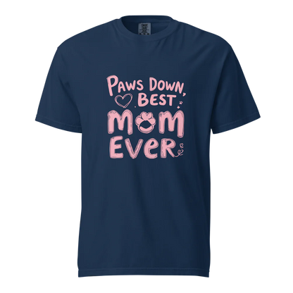Paws Down, la mejor mamá del mundo | Camiseta unisex de tejido grueso | 100 % algodón