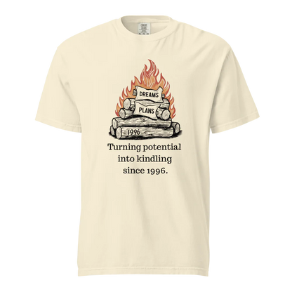 Transformando el potencial en leña | Camiseta unisex de tejido grueso | 100 % algodón