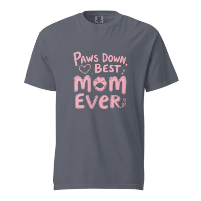 Paws Down, la mejor mamá del mundo | Camiseta unisex de tejido grueso | 100 % algodón