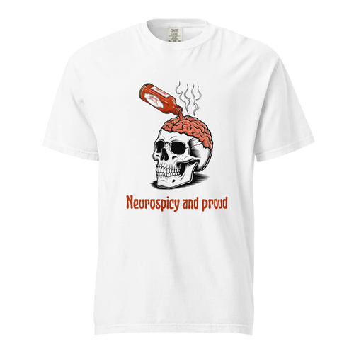 Neurospicy &amp; Proud | Camiseta unisex de tejido grueso | 100 % algodón