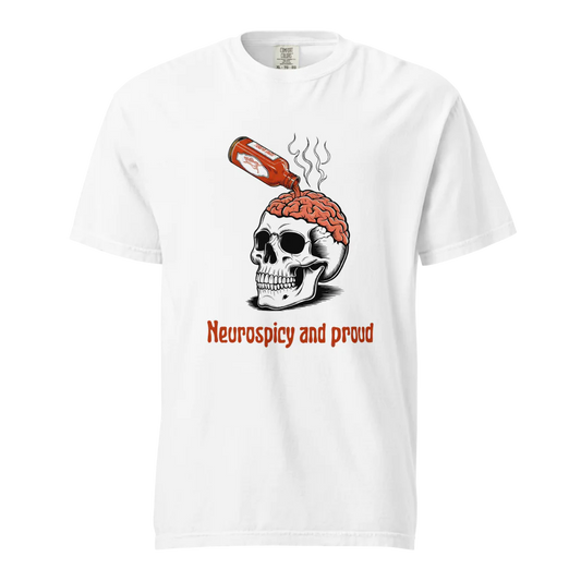 Neurospicy &amp; Proud | Camiseta unisex de tejido grueso | 100 % algodón